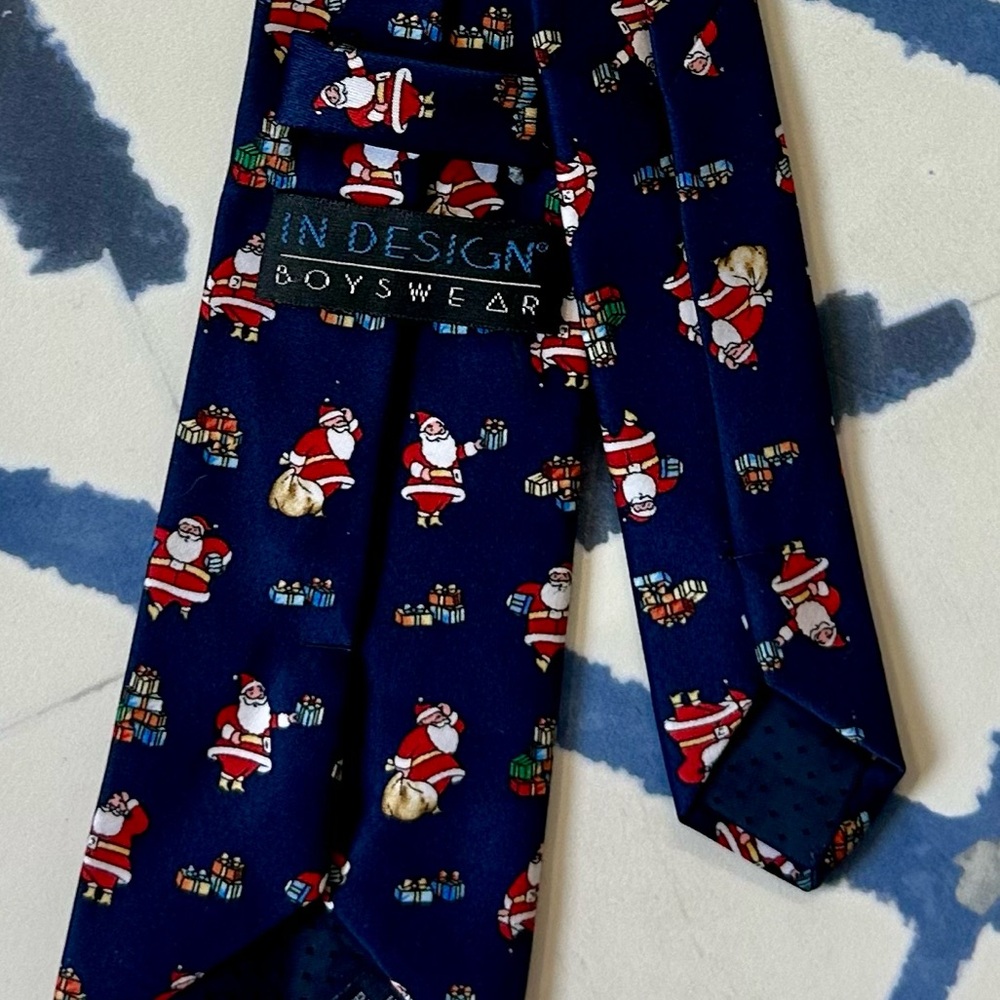 Boys clip-on Christmas tie